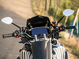 中空アルミ製ハンドルバー スイッチボックス用穴開け加工済 R1250R カスタム パーツ